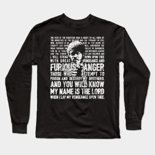 Ezekiel 25:17 - Jules Winnfield Long Sleeve T-Shirt